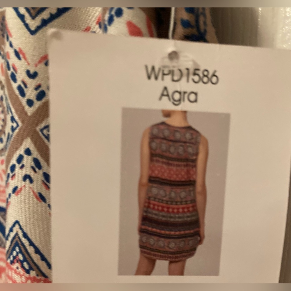 Sleeveless Boho Beach Dress New Stripe & Geometric Print Dress - Picture 9 of 16